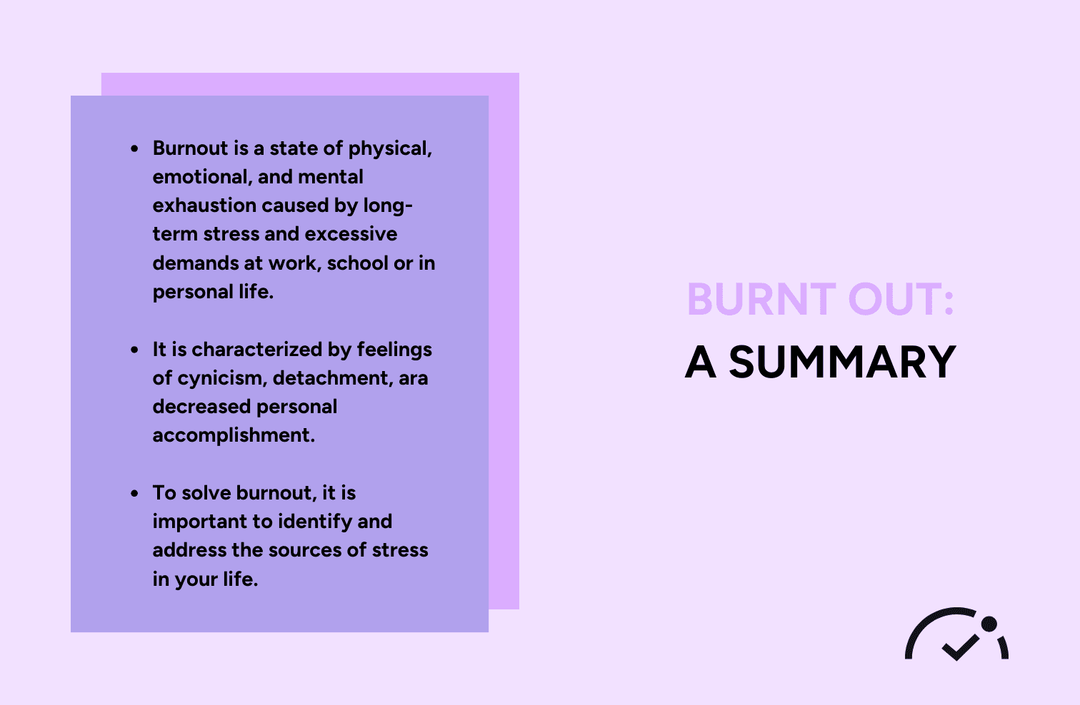 summary of burnt out