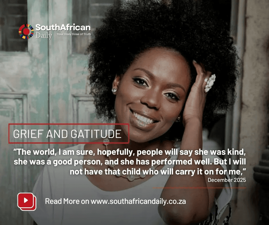 Photo:Actress Xolile Tshabalala shares grief and gratitude – South African Daily