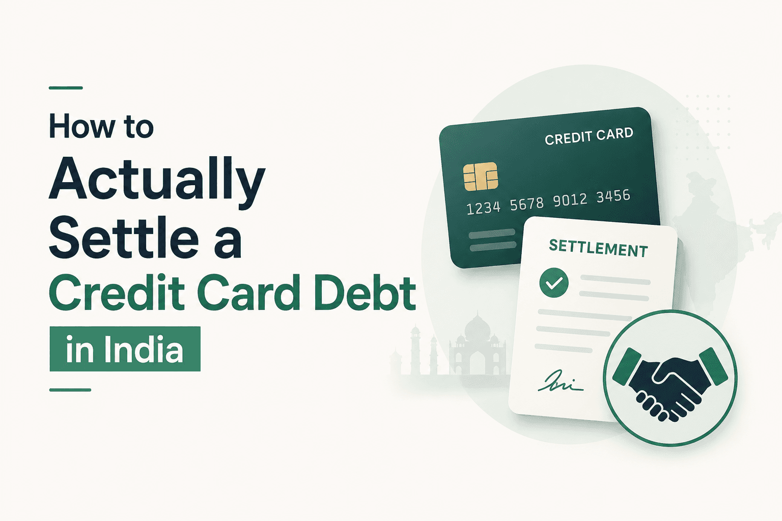 How to Actually Settle a Credit Card Debt in India
