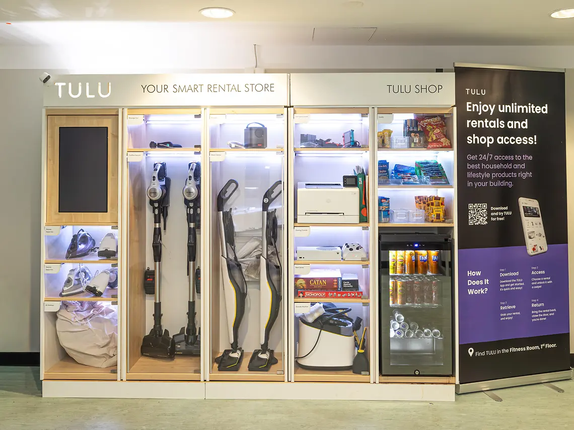 On-site rental store in student accommodation in Frankfurt with household and lifestyle items