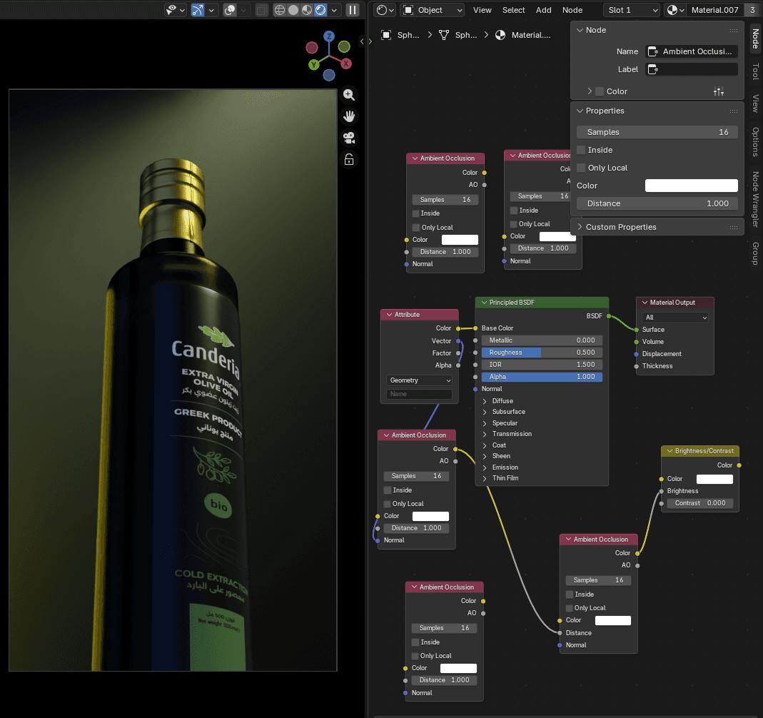 Canderia Olive Oile 3D product modeling and product design