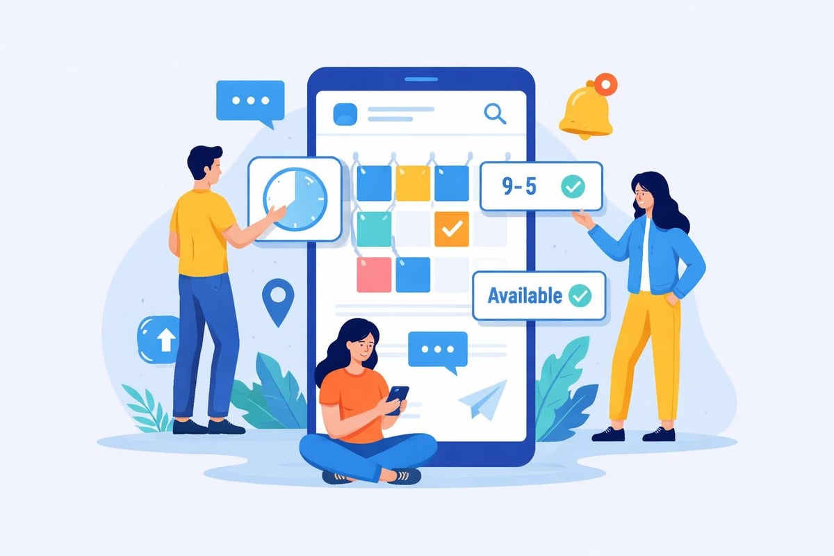 Employee mobile scheduling interface