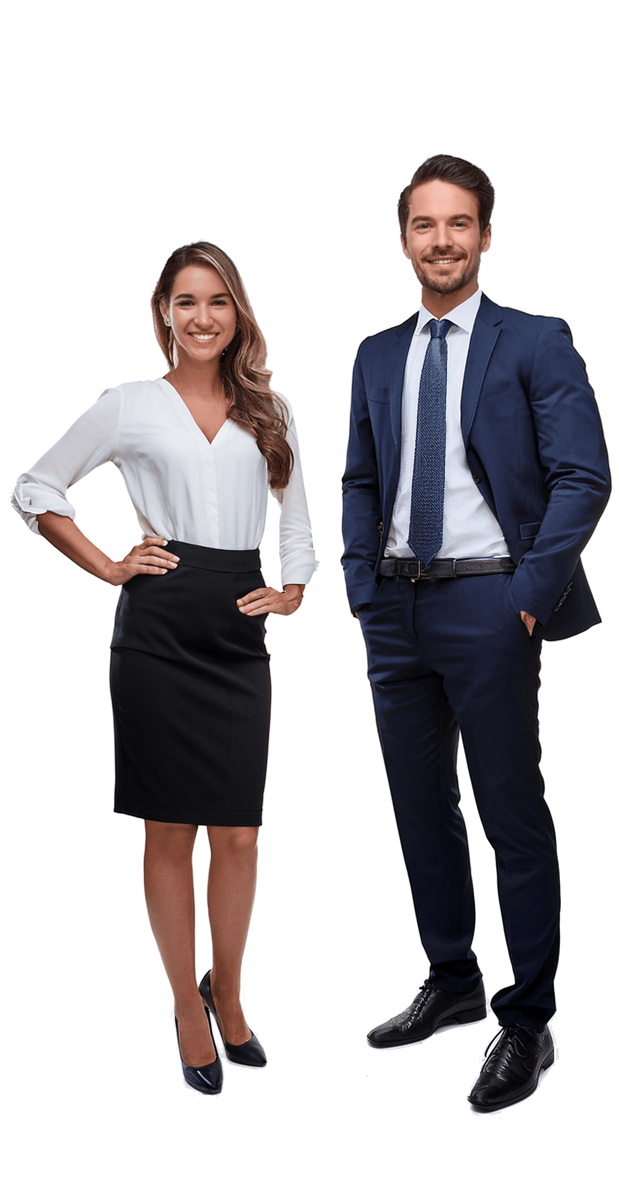 Male and Female hotel staff