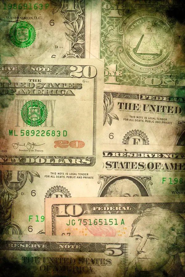 Subtle USD banknote print