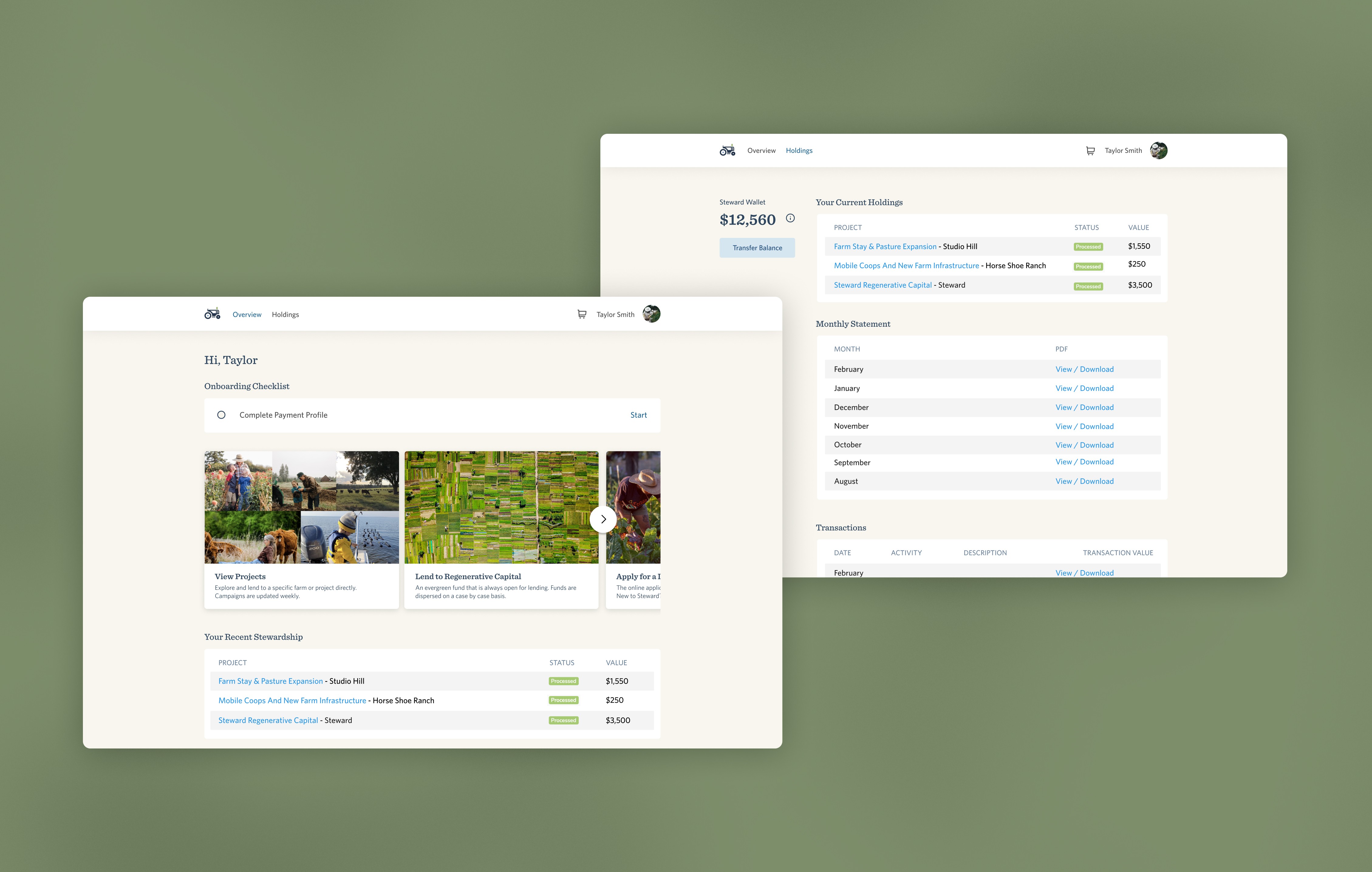 A screenshot from a website header