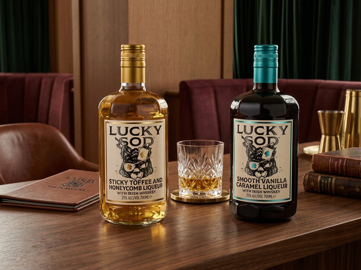 Bostocap project Lucky Sod Whiskey bottle