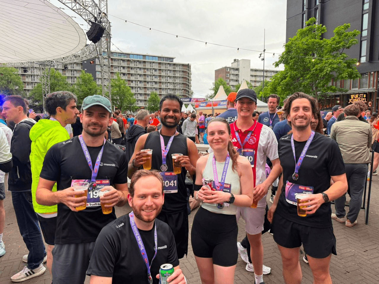 Off the clock, Zuidas team run 