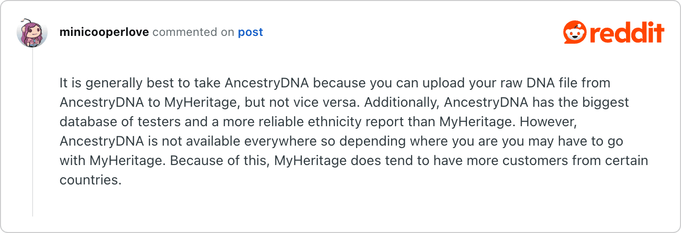 Post on Reddit