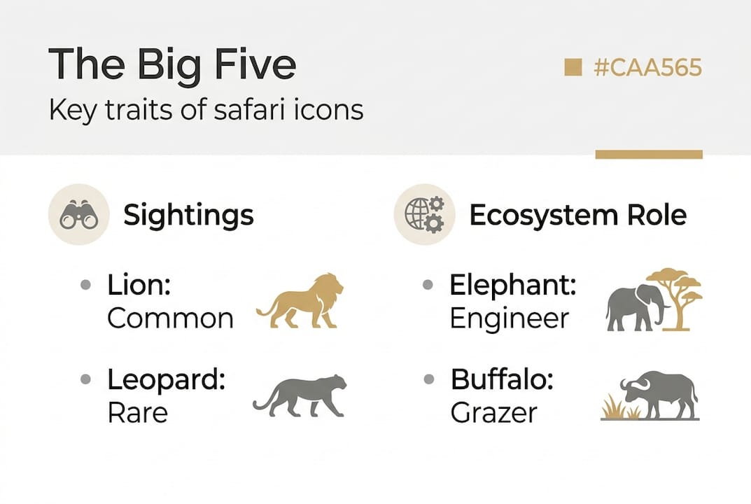 Infographic showing big five traits and roles