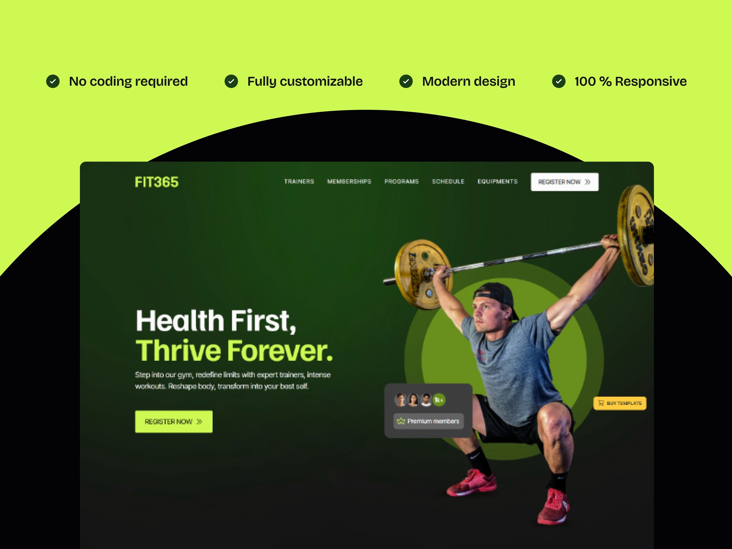Fit365 — 医疗健康网站设计灵感