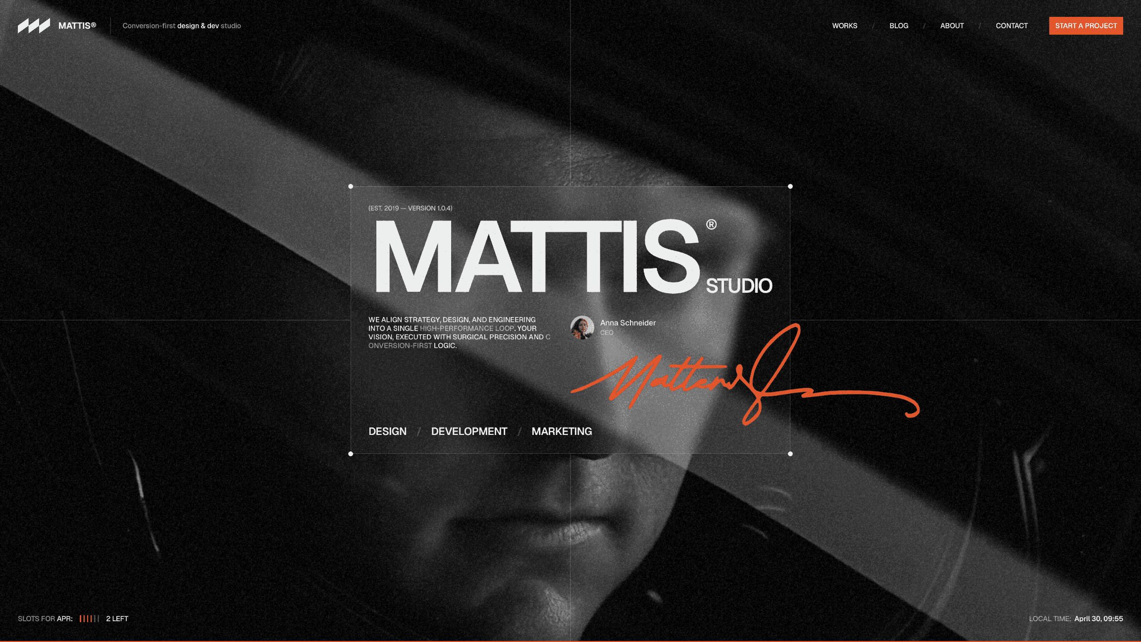 Mattis Framer template