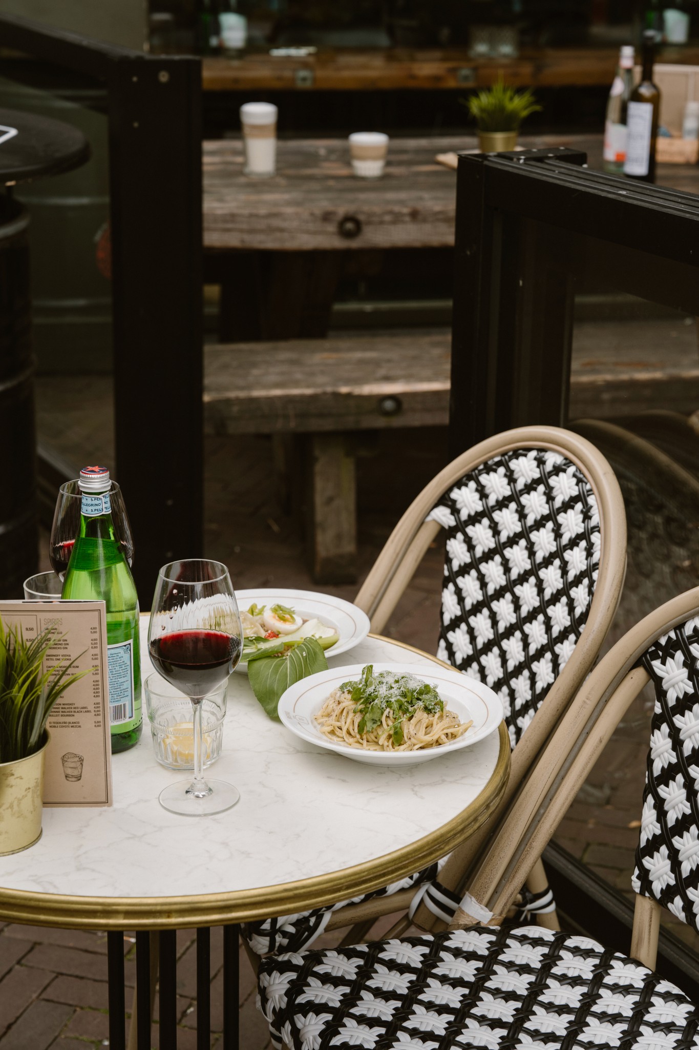 Guests sitting in the restaurant