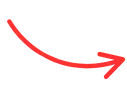 Red hand-drawn curved arrow pointing down and right