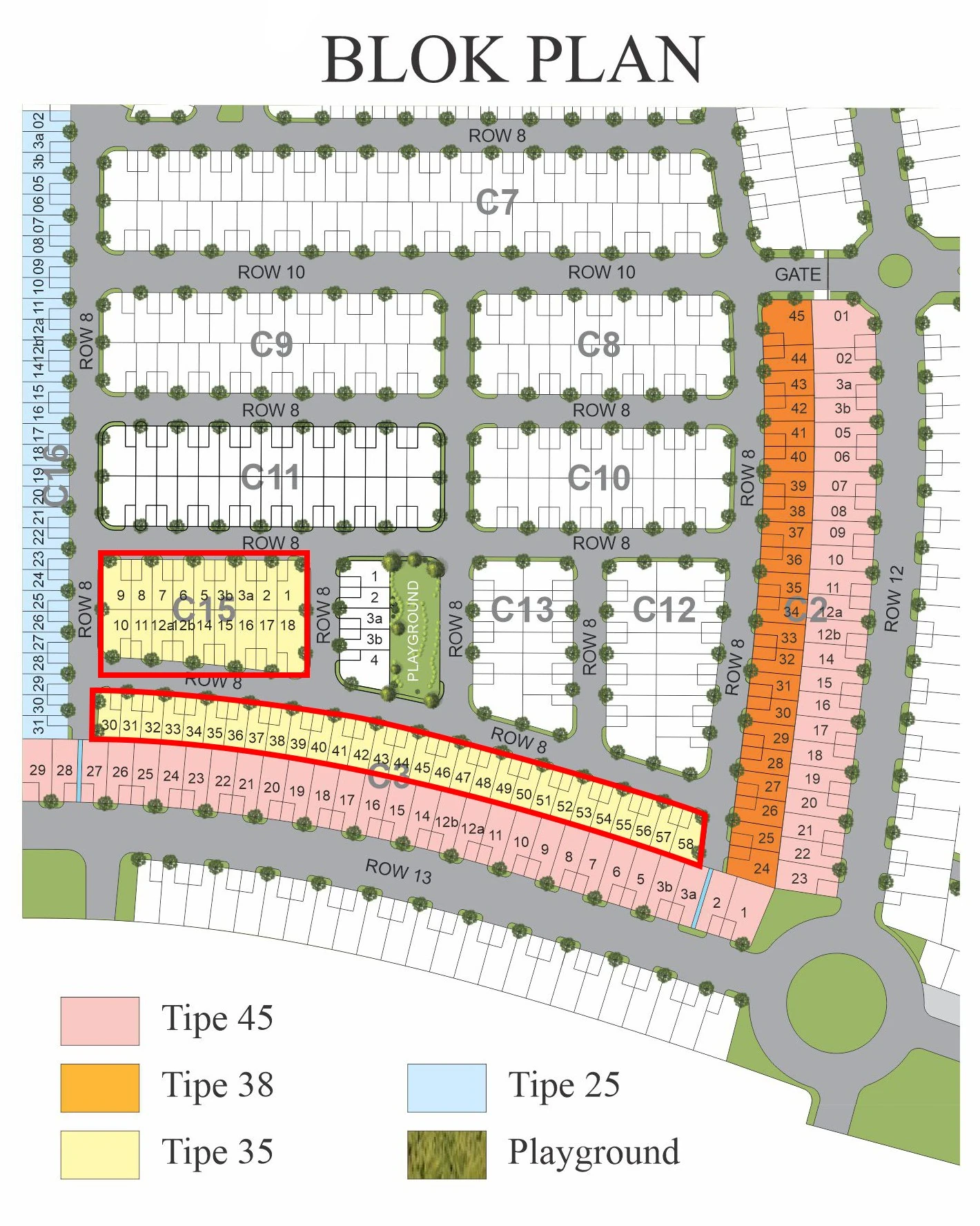 Block Plan Unit Type 35/60