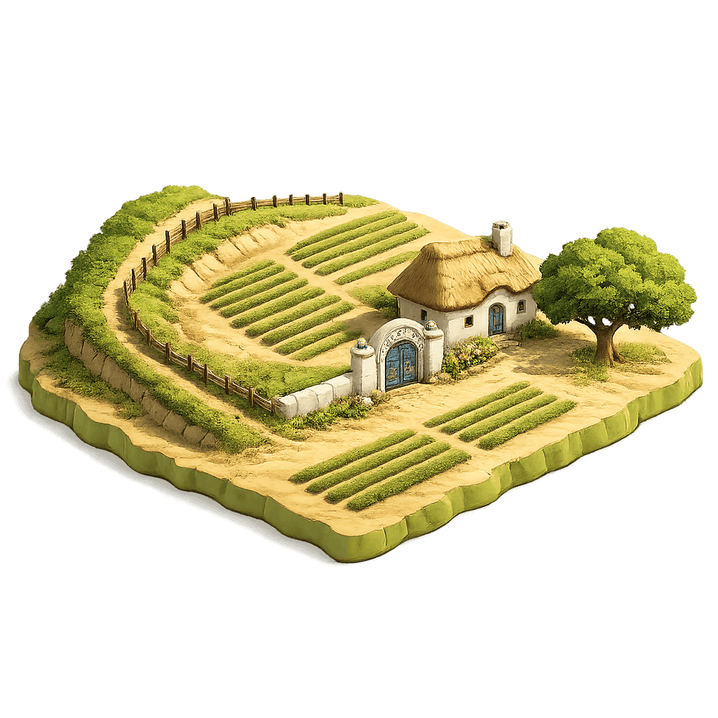 Artistic illustration of the Valul lui Traian wine region.