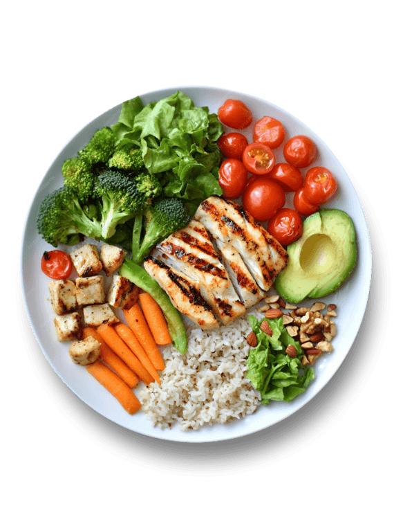 healthy, balanced meal for children