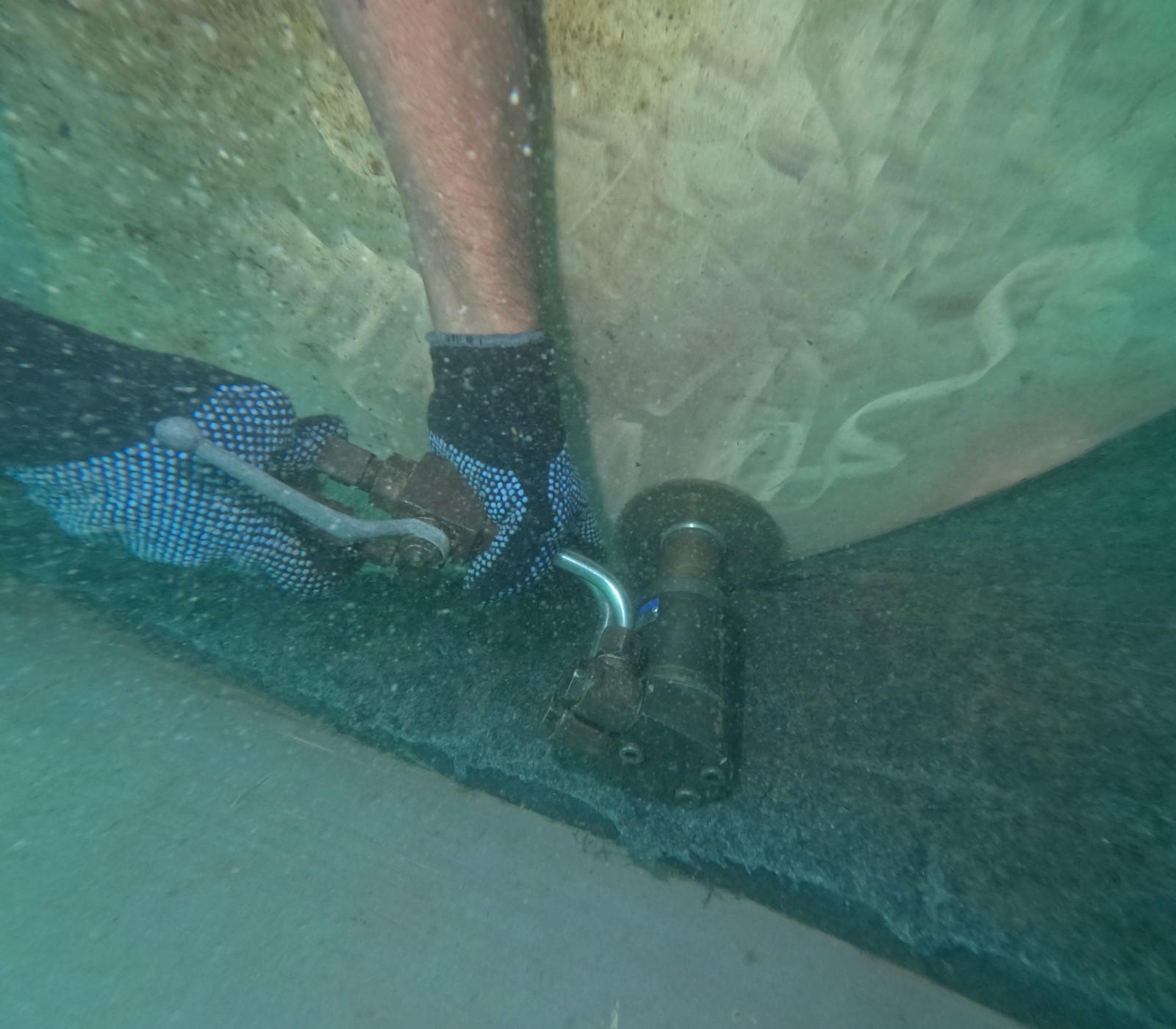 photography of two persons underwater