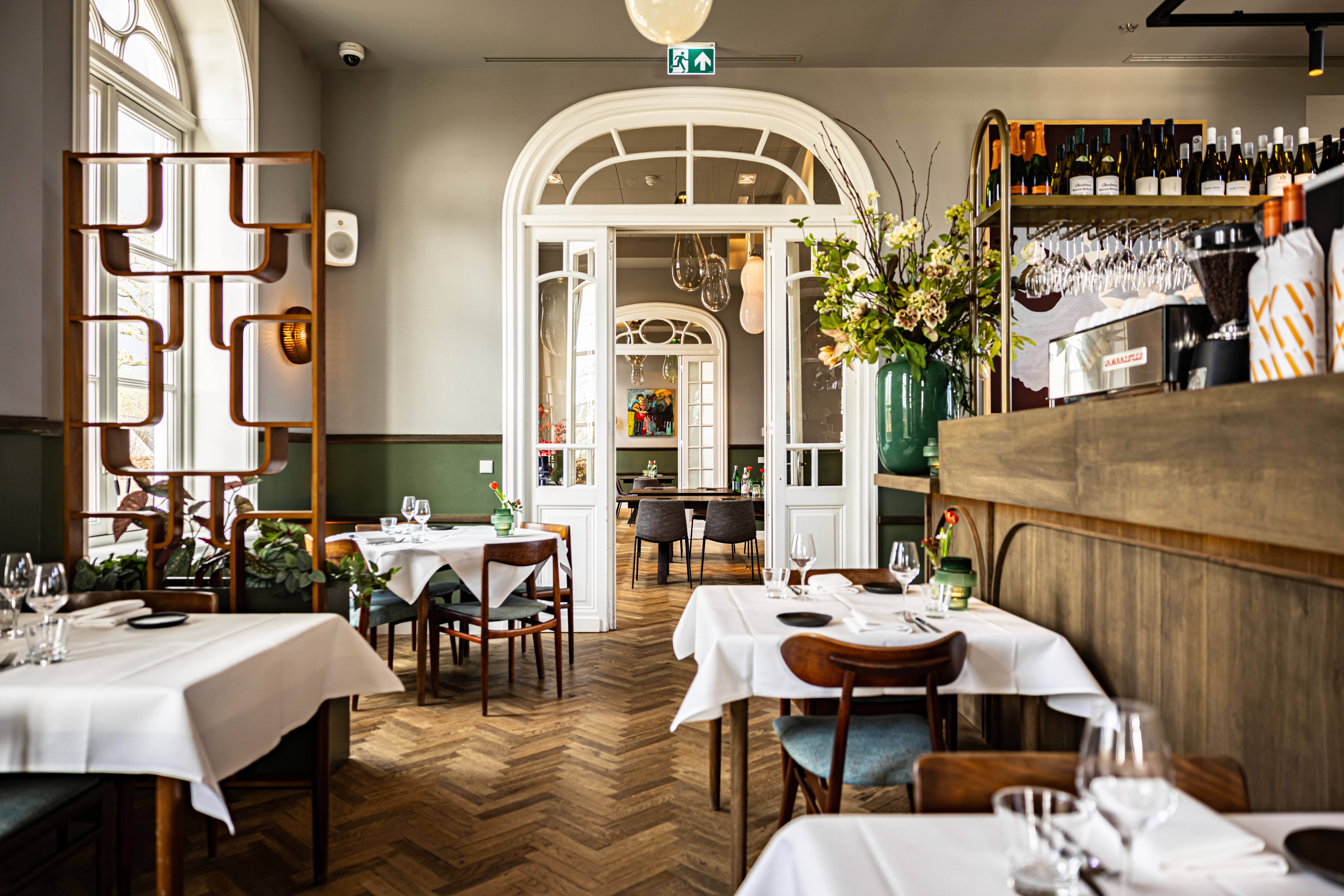 mountains with a road in between