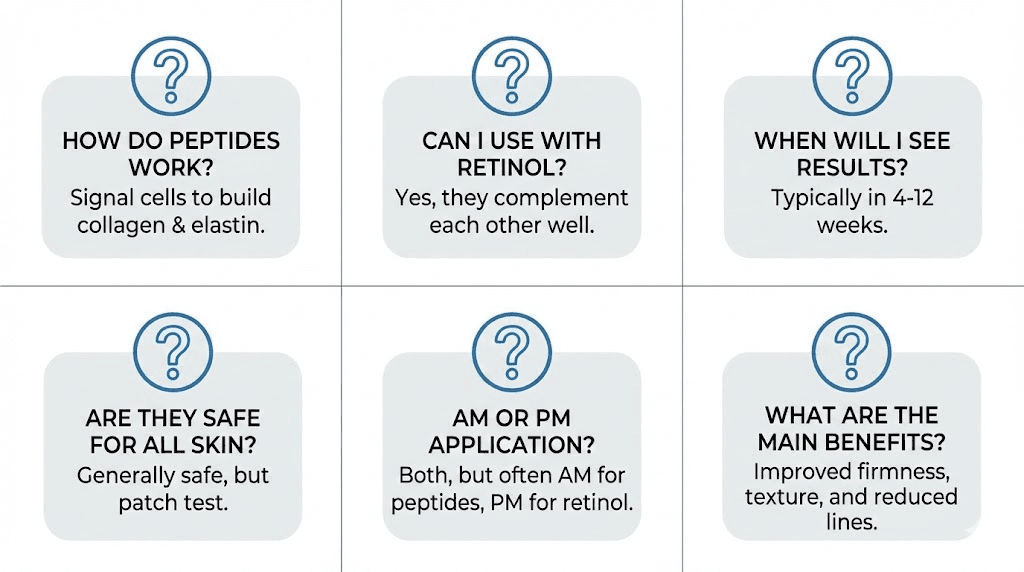 Frequently asked questions about using peptides with retinol