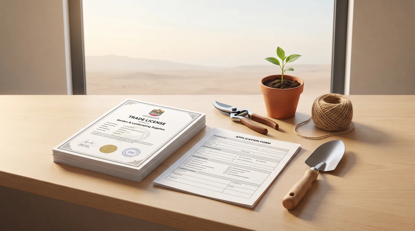 Landscaping supplies trading license Dubai with import clearance documents