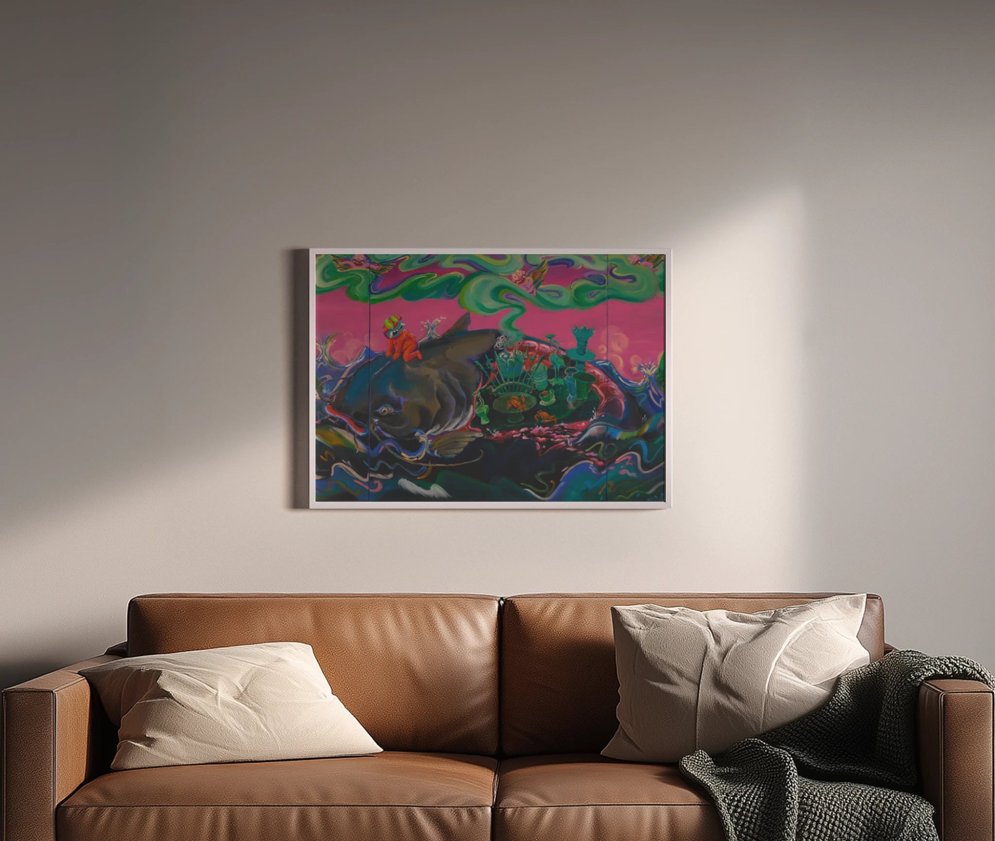 premium art poster and canvas prints, with originals available, from QART , of the artwork " Who Will Be Blessed? "