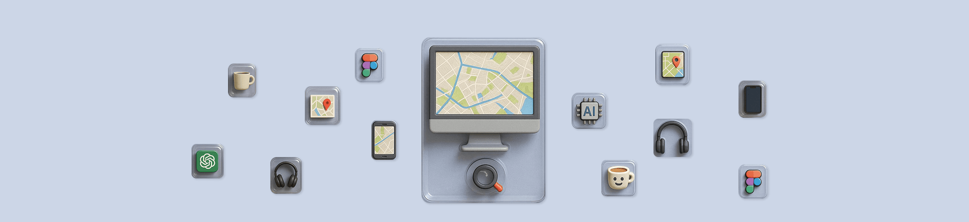 Map view on diferernt devices