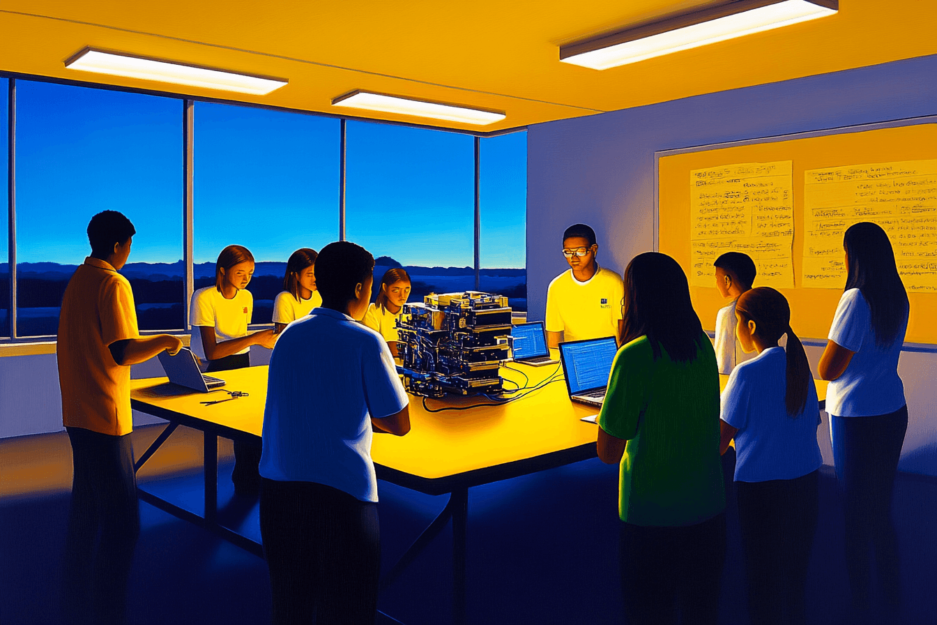 Portrait of portfolio creator – back view