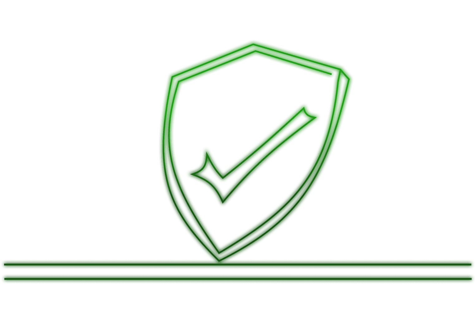 Shield with check mark inside representing social media verification