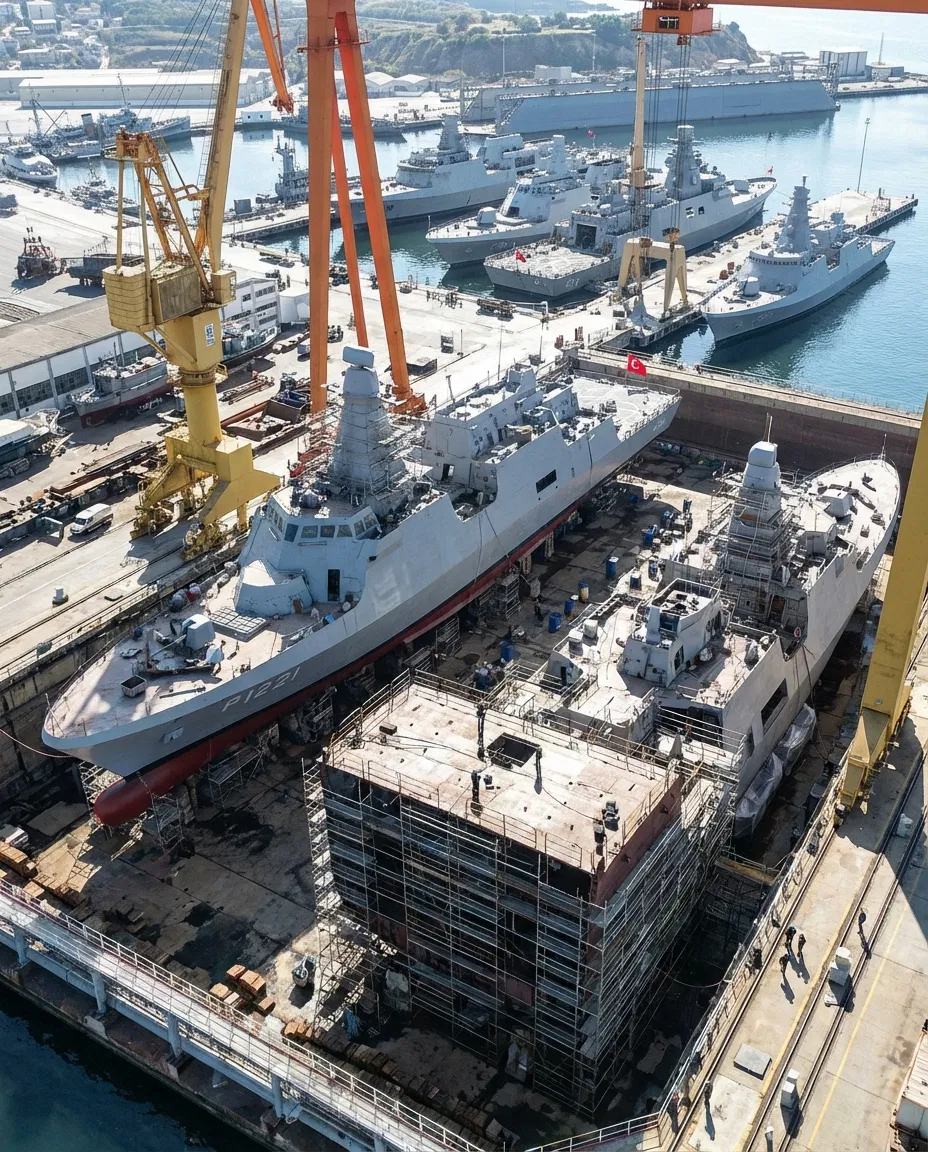 Turkish shipyard constructing multiple naval platforms
