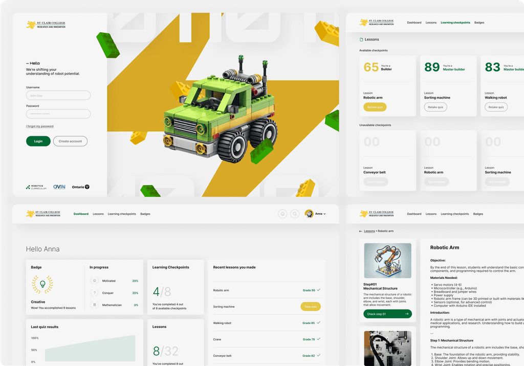 St. Clair College (Robotics Curriculum Portal)