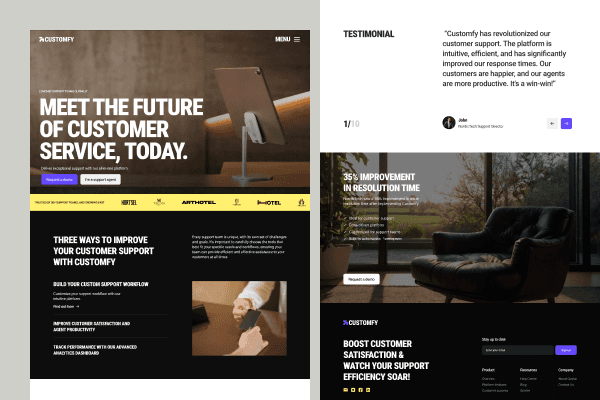 Luminex - Solar Panel Company Website UI Exploration