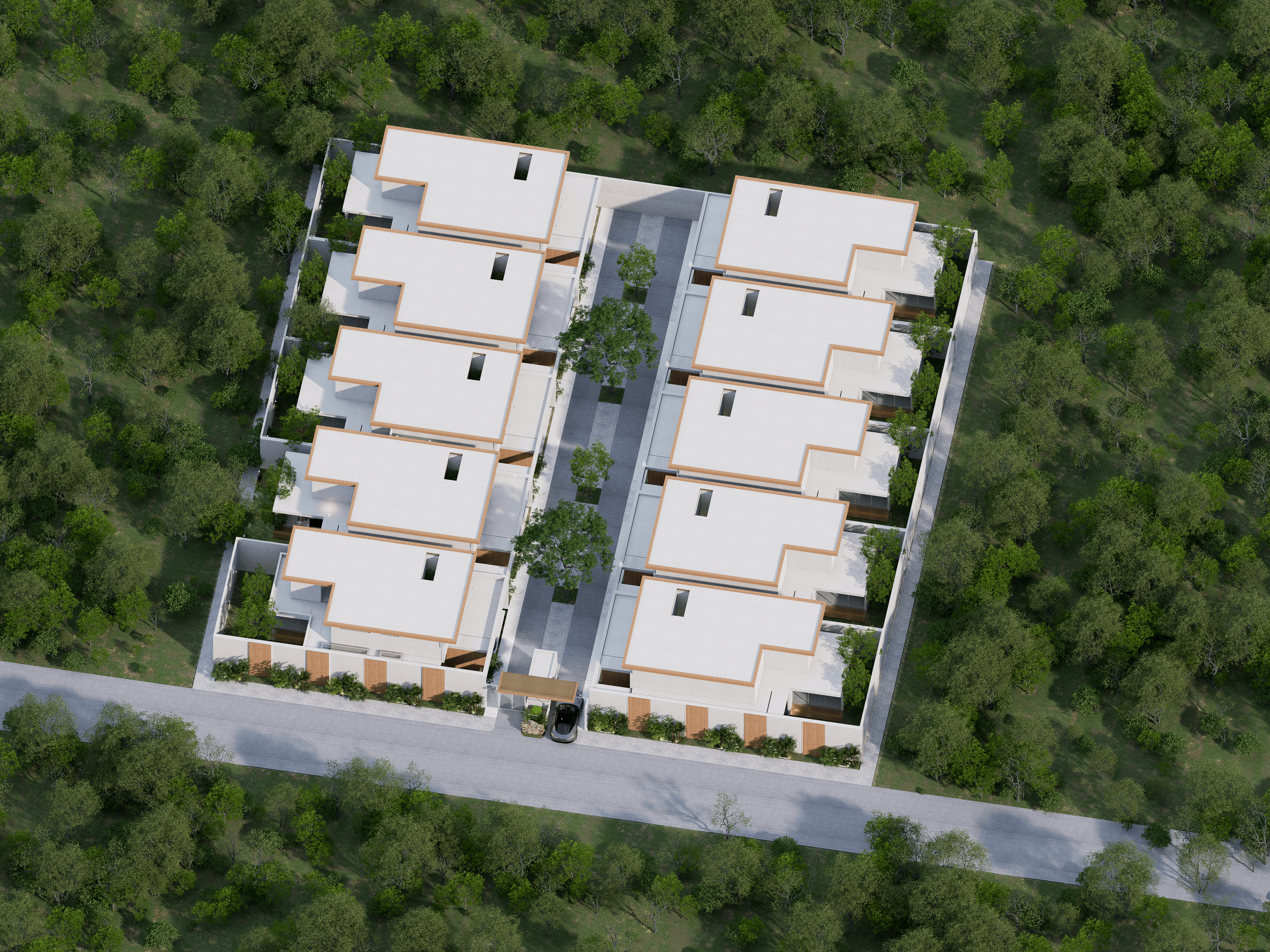 Aeral Photo of privada in merida