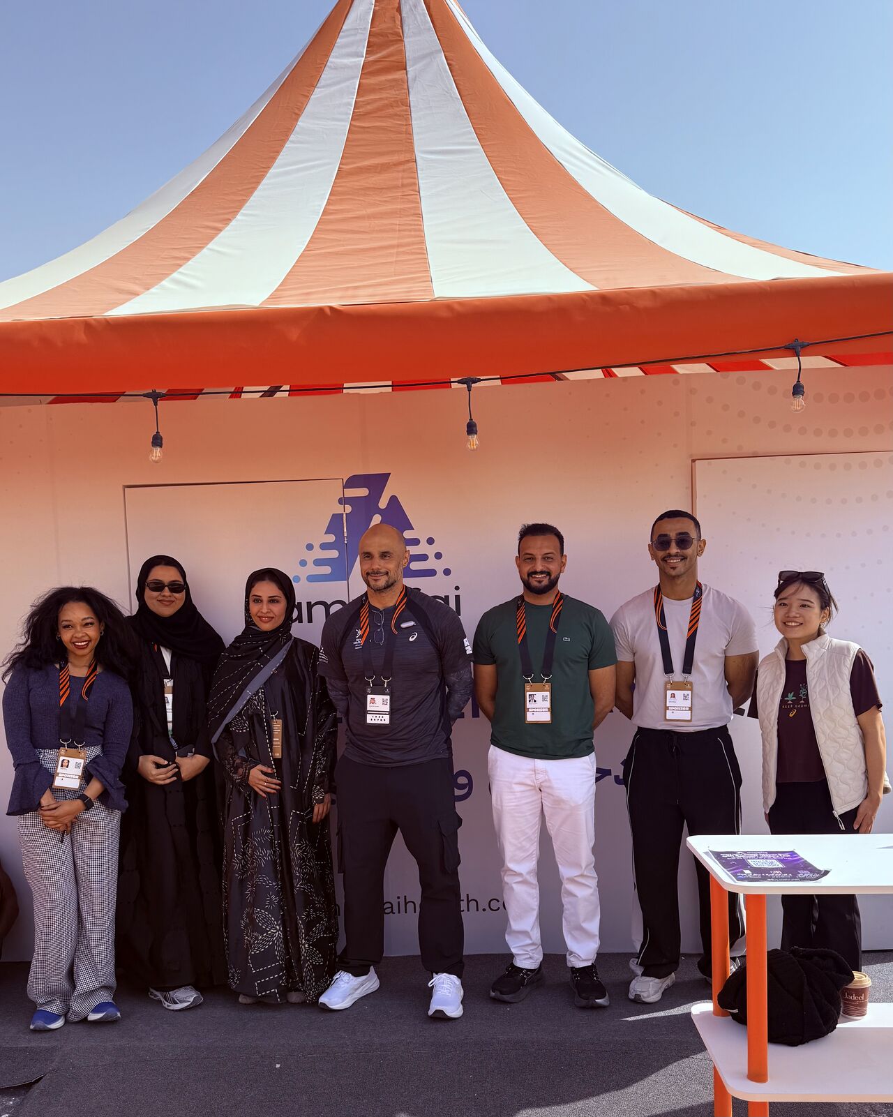 The Amplifai Health team at the Riyadh Marathon