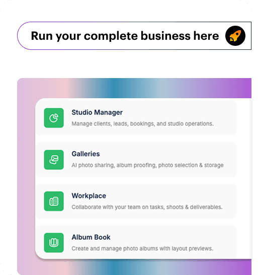 Photography Business Management Software with AI Gallery