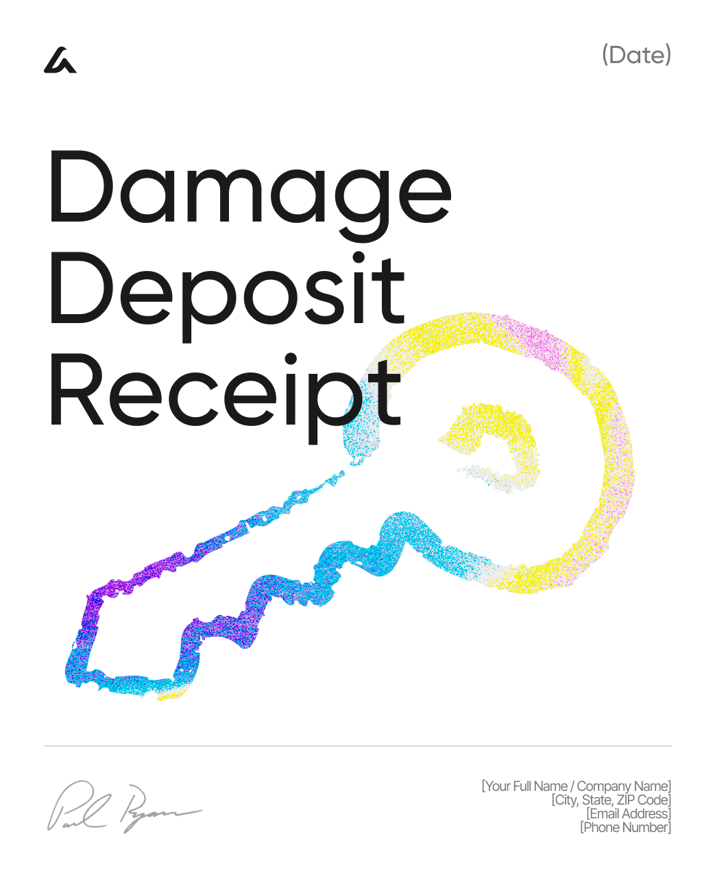 Damage Deposit Receipt 