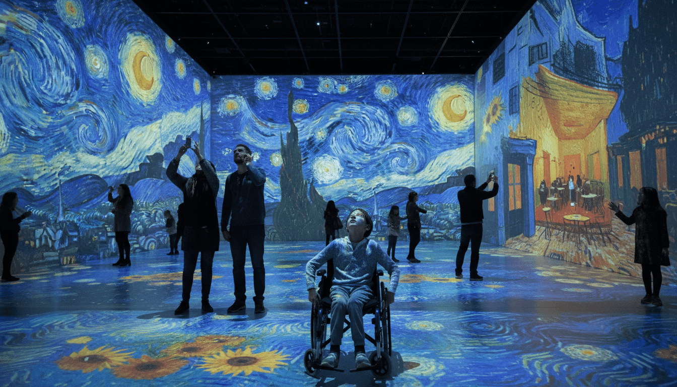 Flat lay of makeup essentials: brush, foundation, and powder on a beige background