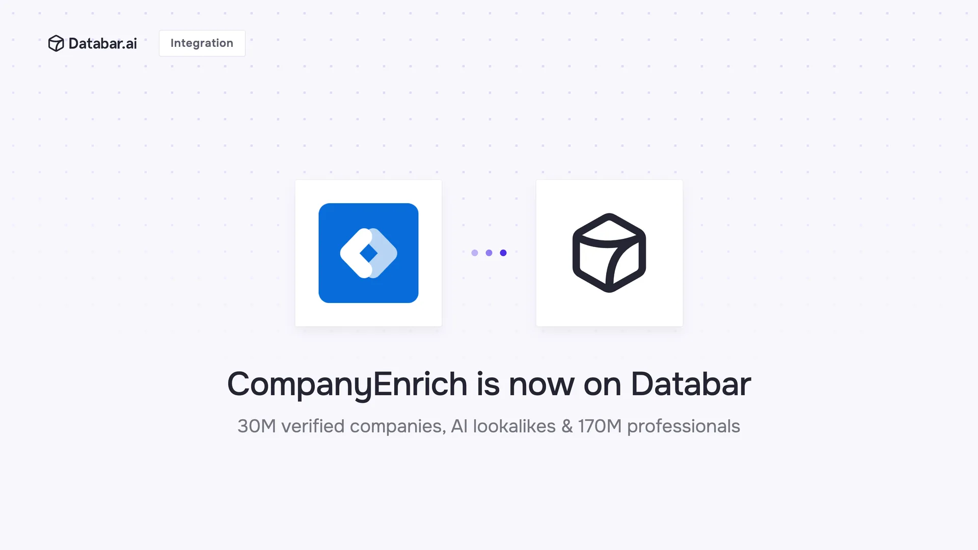 CompanyEnrich is now on Databar — integration announcement