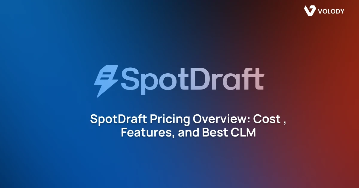 SpotDraft Pricing Overview: Cost , Features, and Best CLM