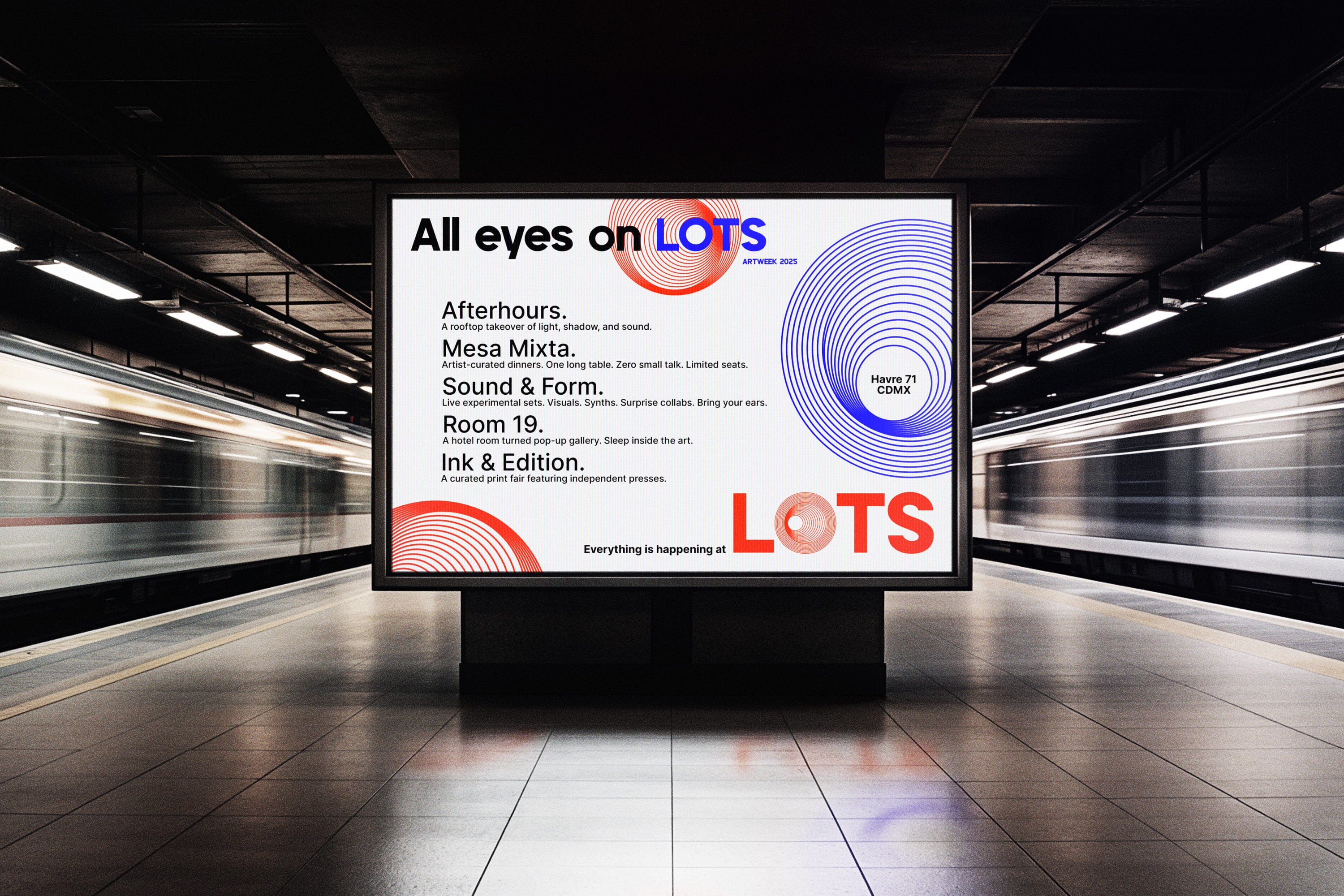 lots hotel programing billboard