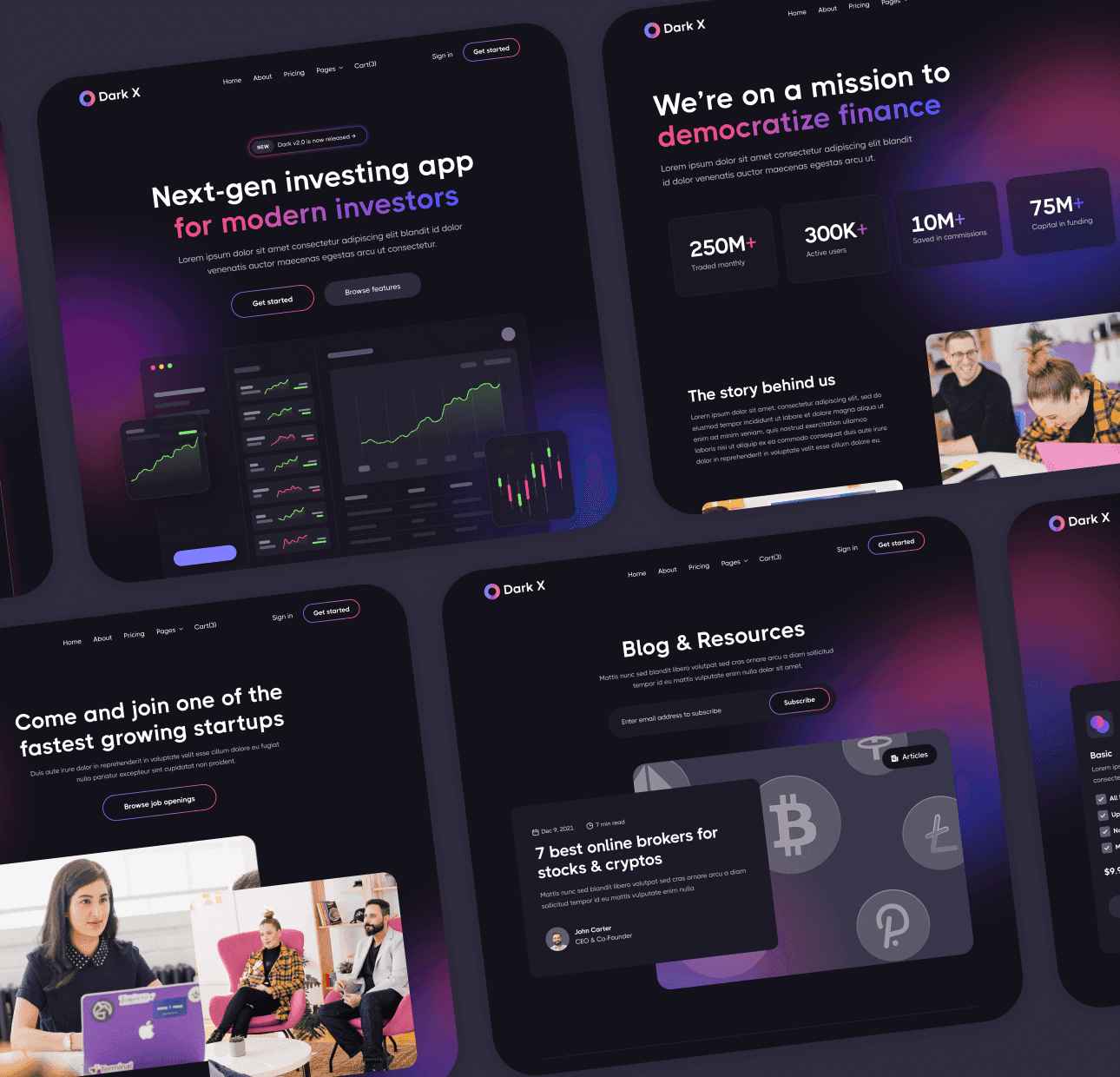 Invstor X - Buy Now On Framer - Investment Firm Framer Template