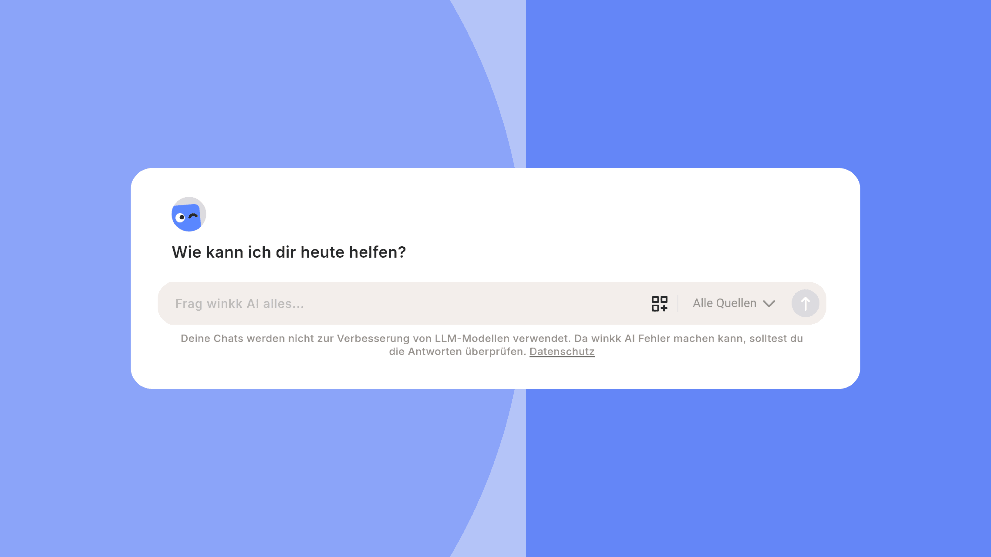 Chat Oberfläche mit Anhänge