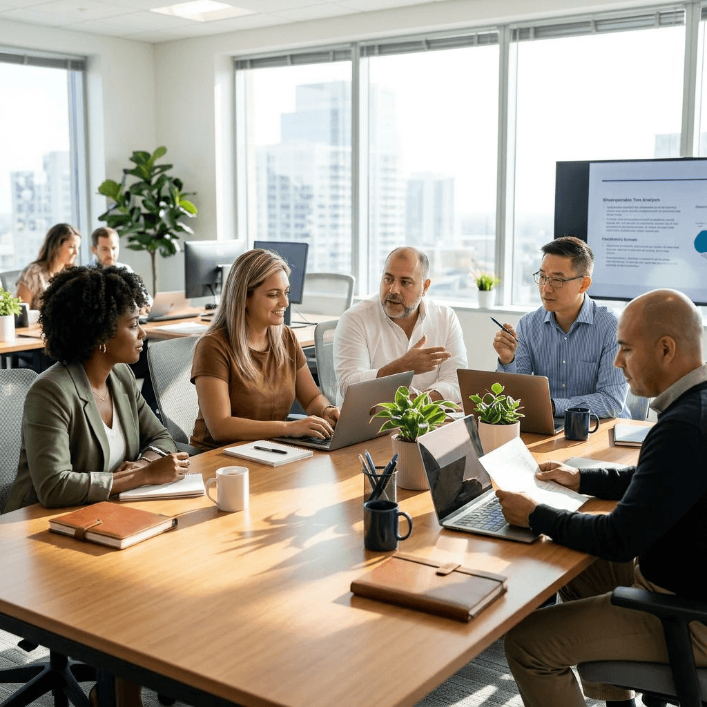 people sitting on chair in front of laptop computers