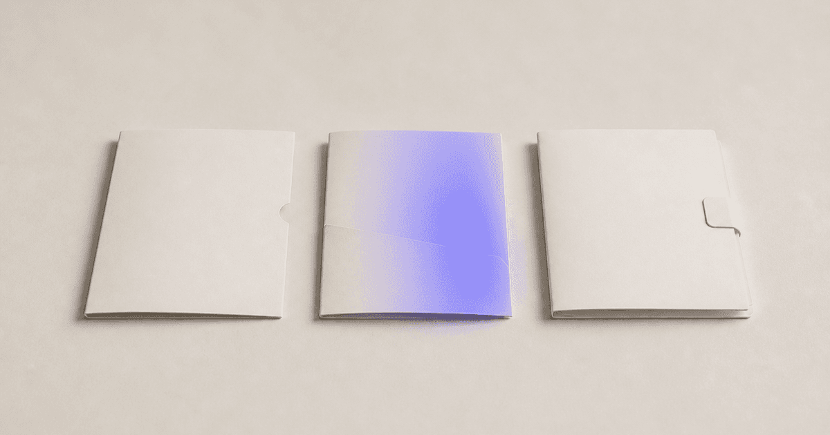 Three differently constructed document folders represent neutral process architectures.