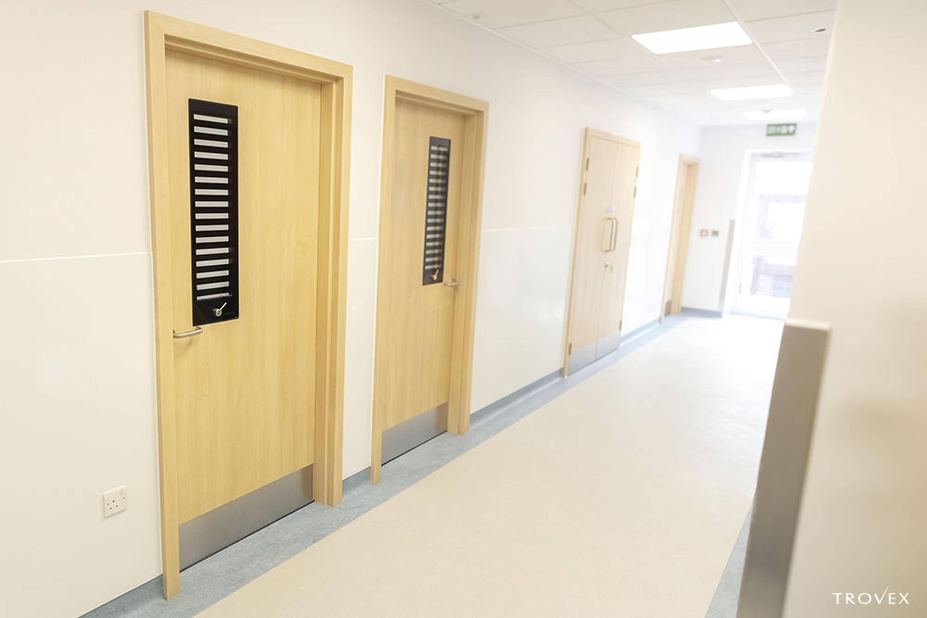 The Royal Marsden using the Hygidoors in a woodgrain finish