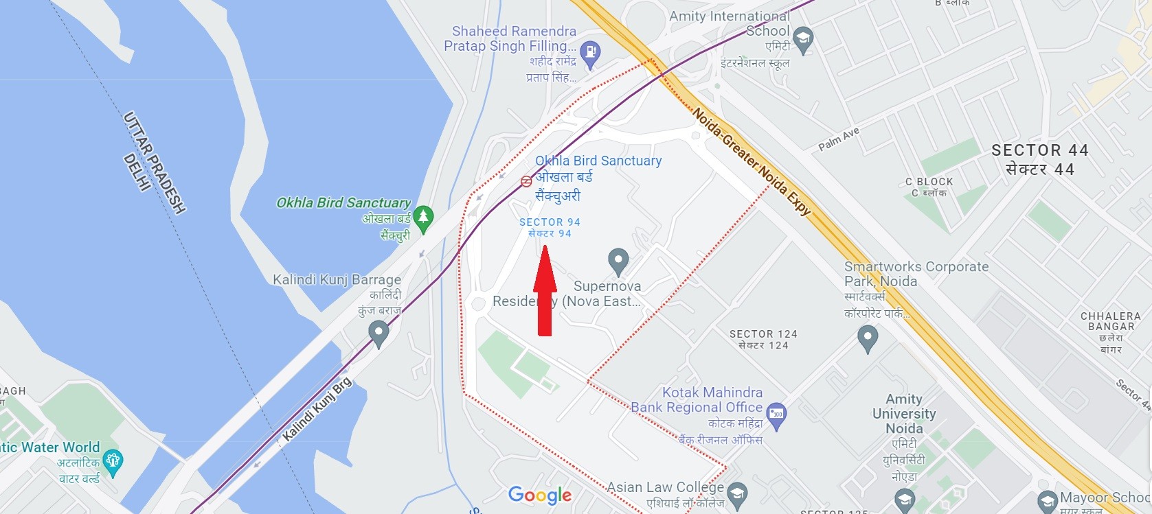 M3M Sector 94 Location Map