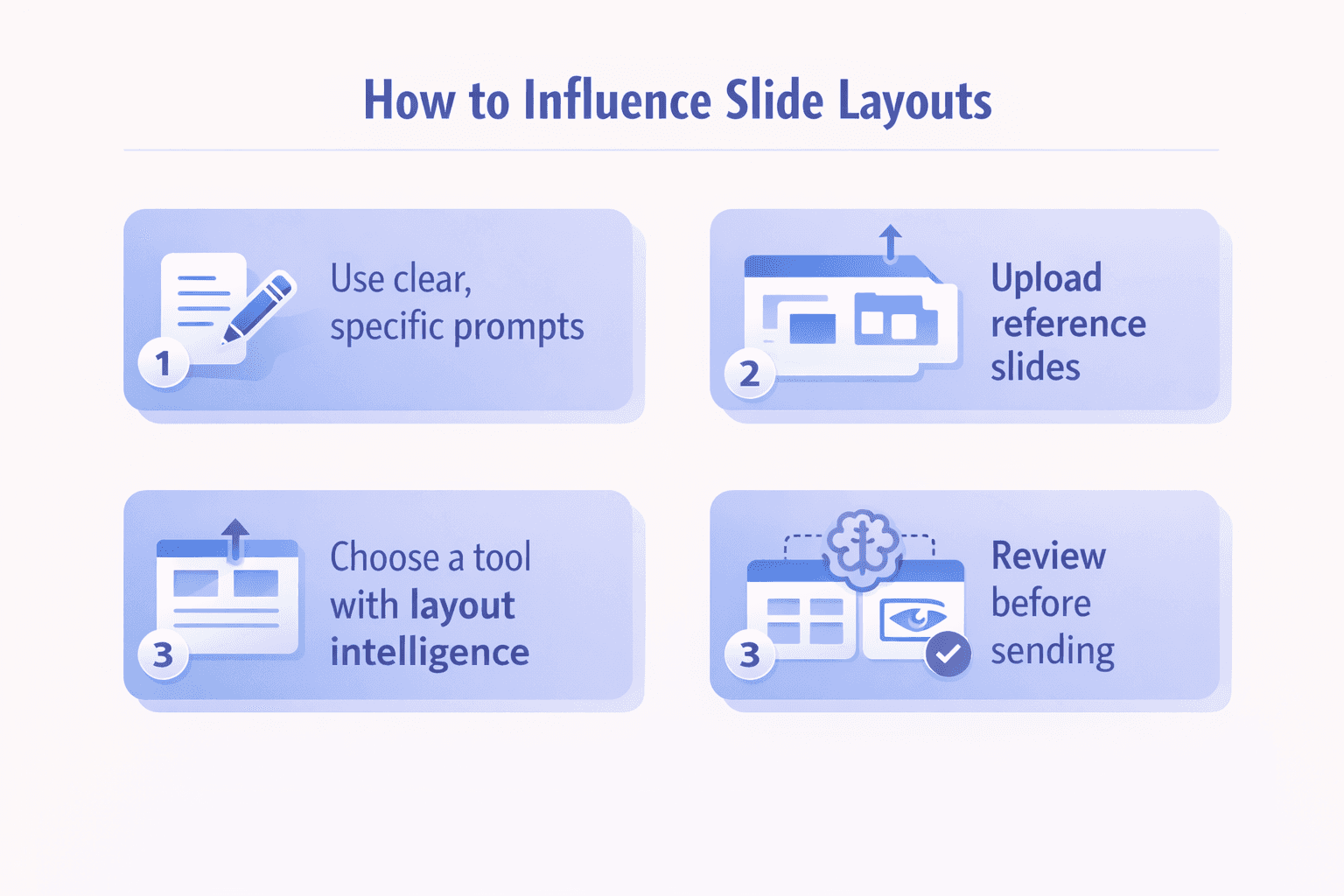 How to Influence Slide Layouts Steps