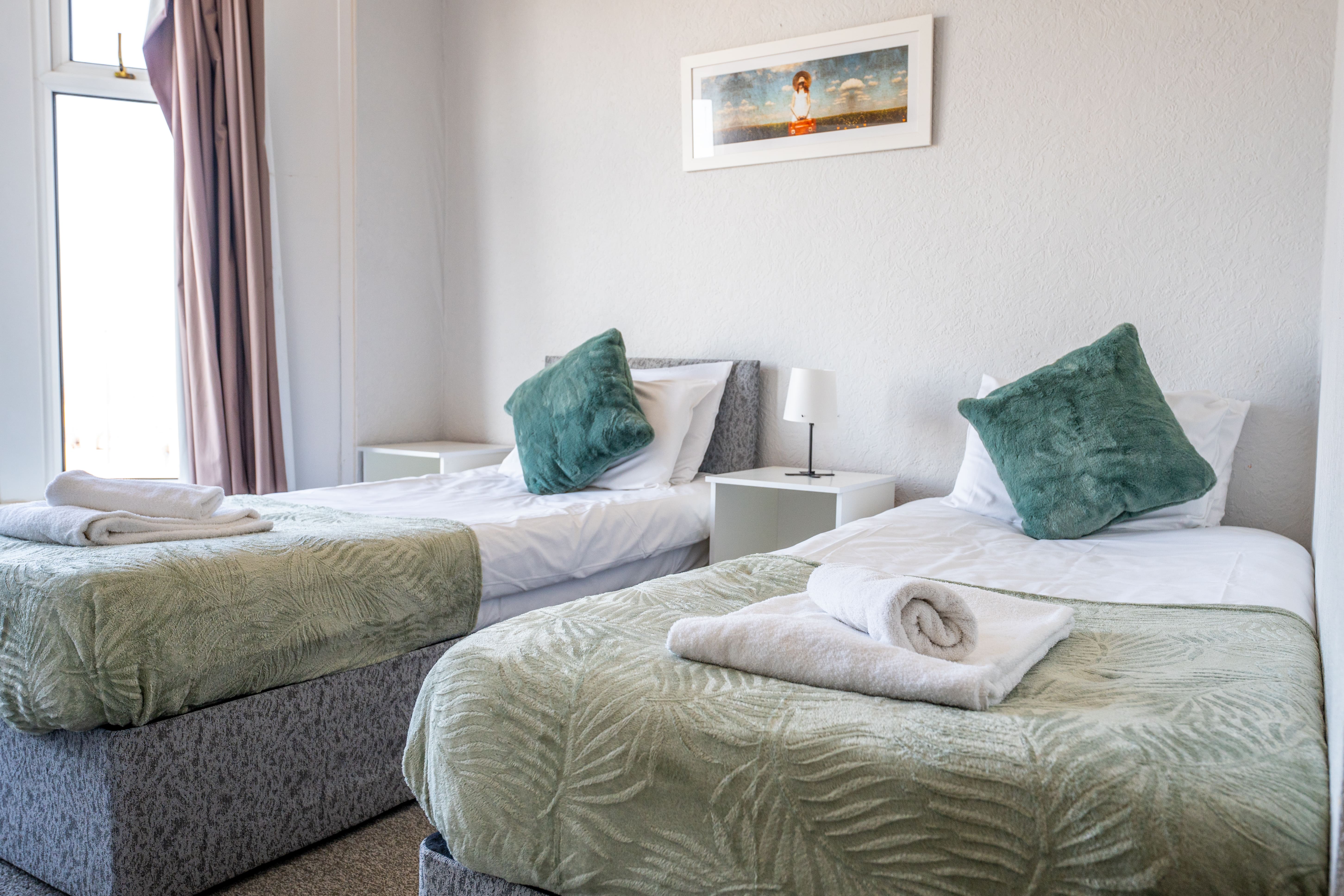 Twin room at the Clifton Hotel Morecambe