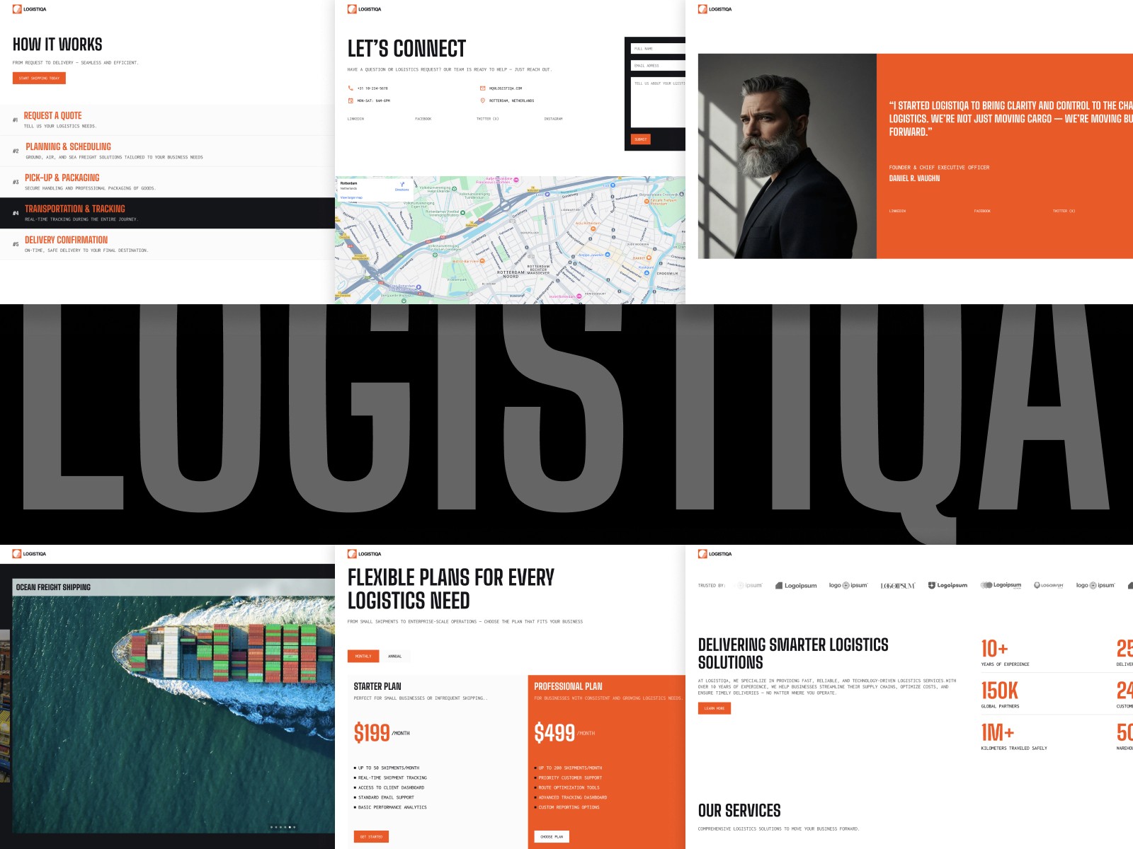 LOGISTIQA — 现代专业创意机构官网设计灵感
