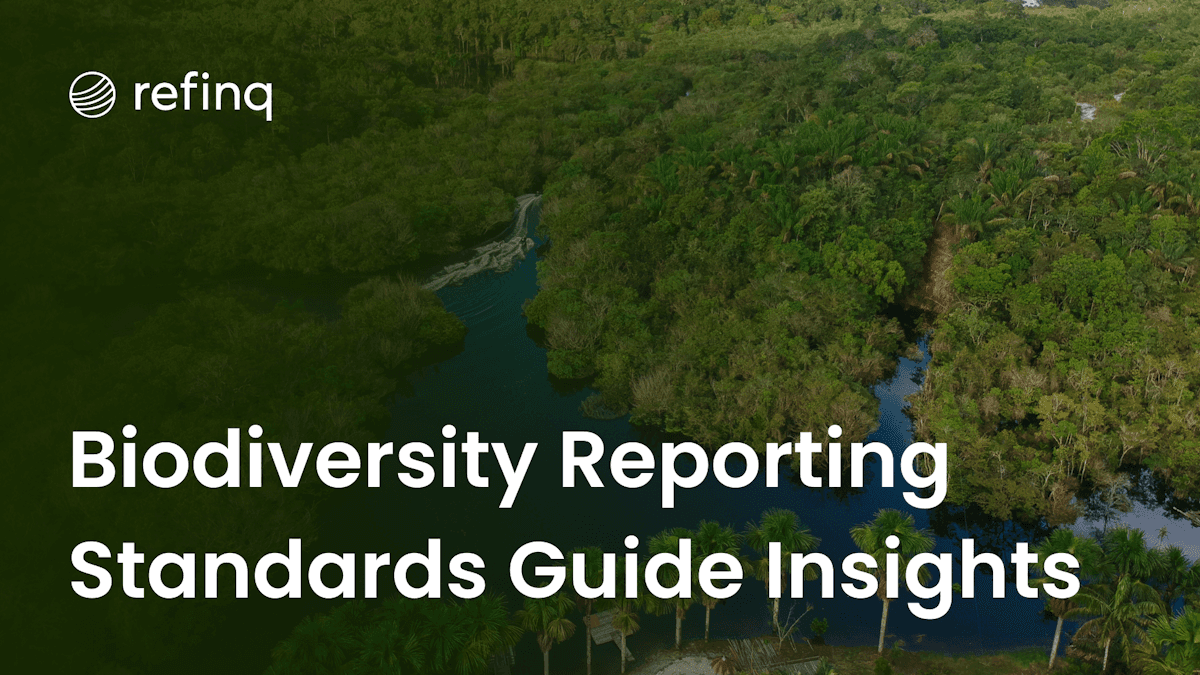 Biodiversity reporting