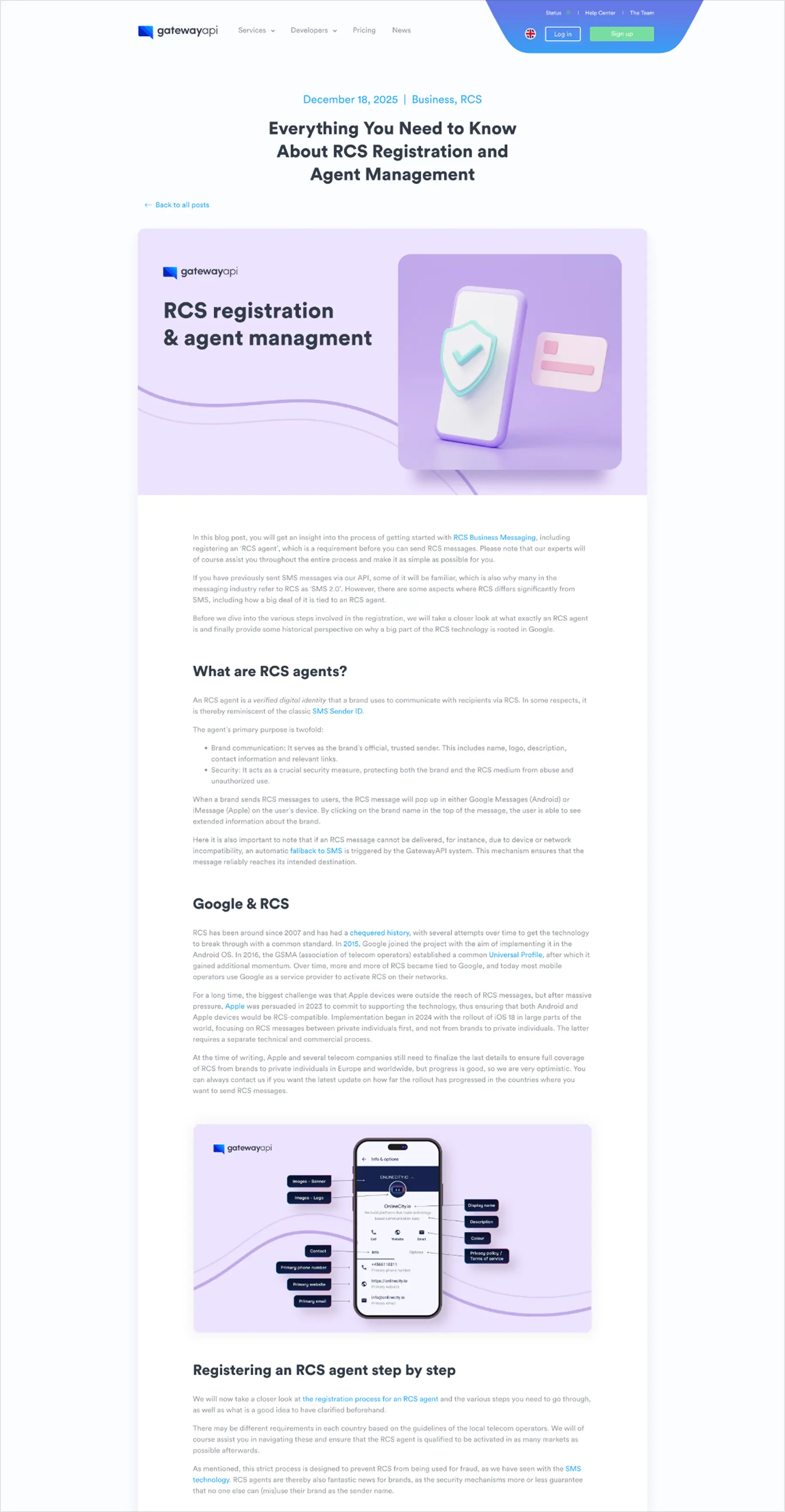 Visning af indholdet til et aktuelt blogindlæg